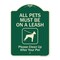 Signmission Designer Series-All Pets Must Be On A Leash Please Clean Up After Your Pet, 24" x 18", G-1824-9998 A-DES-G-1824-9998 - alternate 1